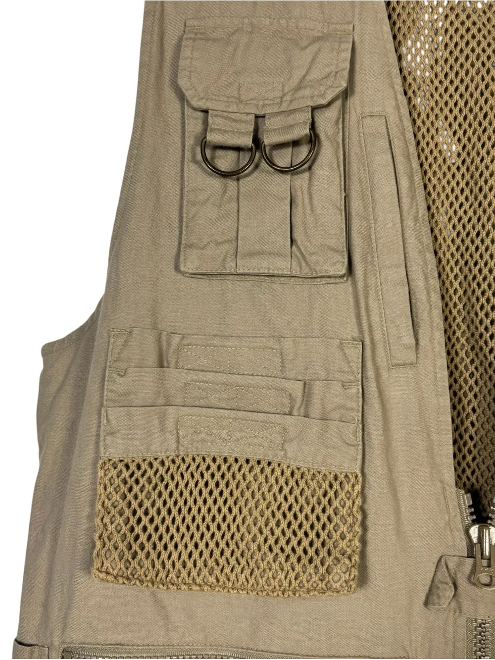 VTG Banana Republic Safari Vest Men's Small Fishing Travel Photography Hunting